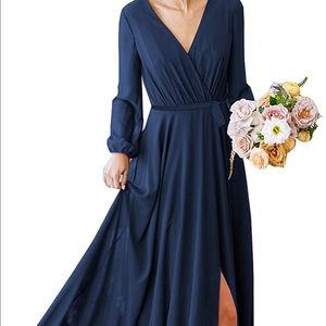 Navy formal wedding guest or bridesmaid dress